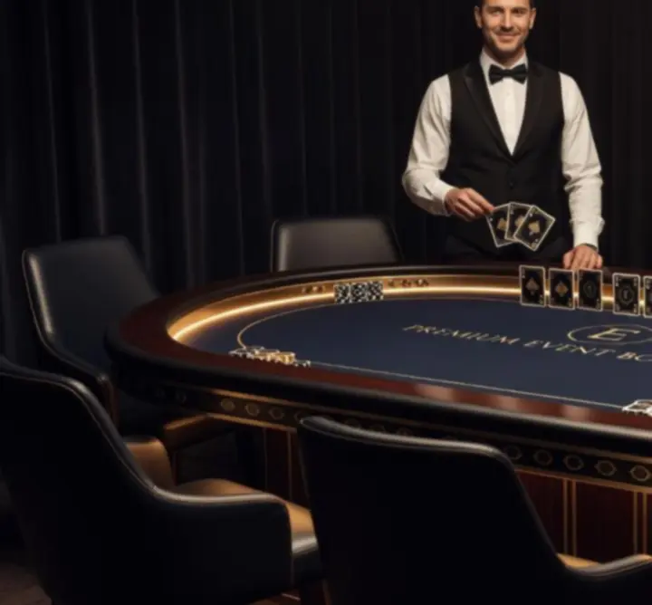 Stół kasynowy "Day by day" Piotr Czyż przygotowany na luksusowe wydarzenie