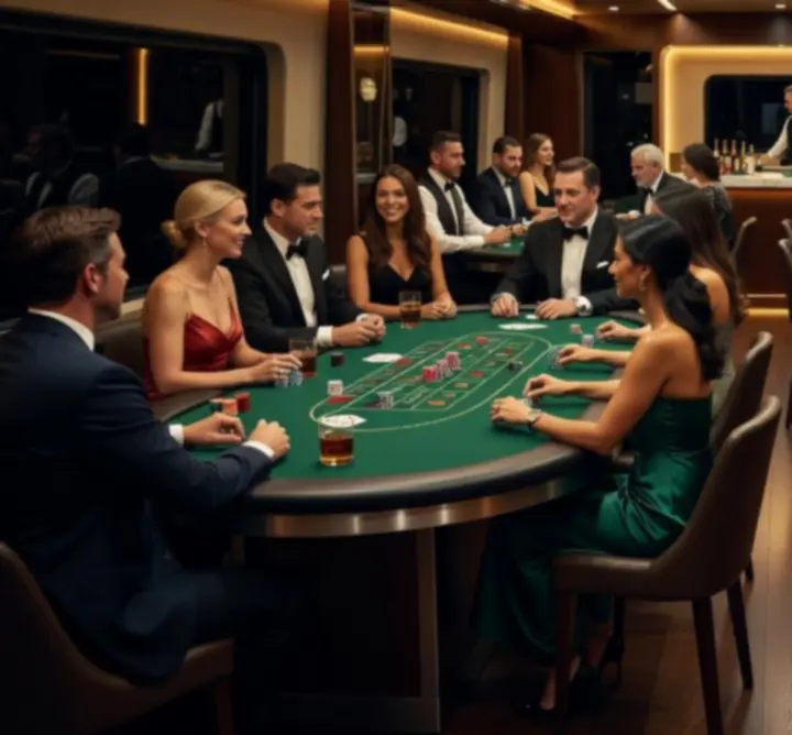 Mobilne stoły casino przygotowane na elegancki event "Day by day" Piotr Czyż